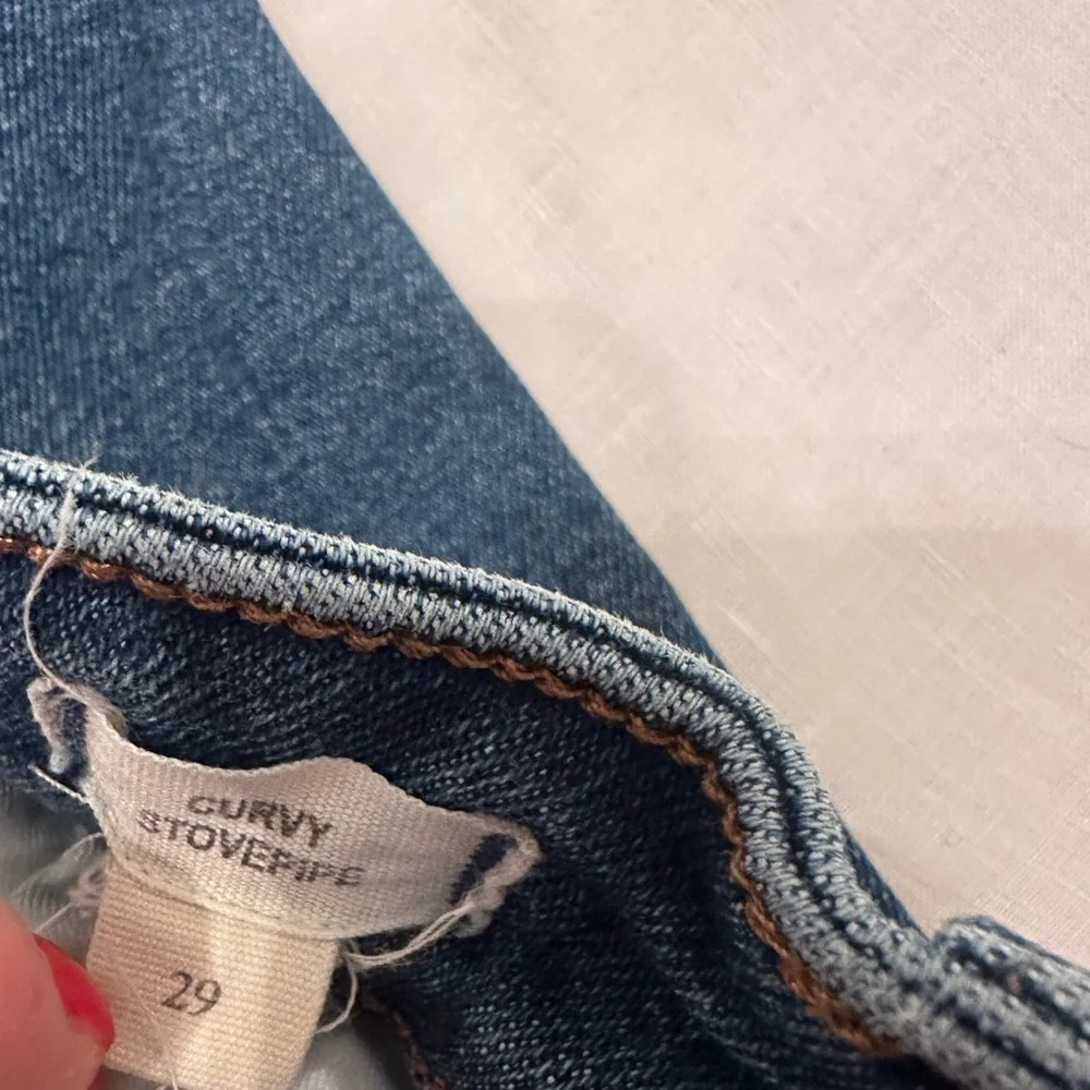 Madewell Curvy Stovepipe Jeans Size 29 - Picture 6 of 6